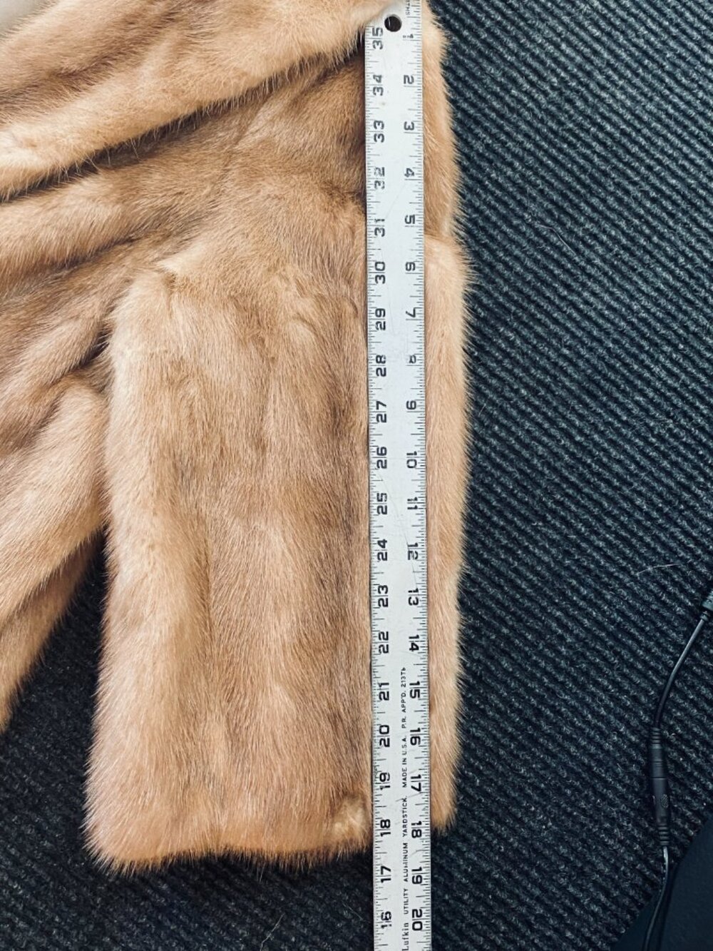 3-Pcs Vintage Autumn Haze Brand Emba Natural Brown Mink Fur Coat & Stole & Boa - Picture 6 of 17